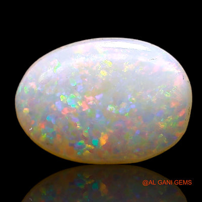 1.00 Cts Natural Australian Fire Opal Oval Cabochon Loose Gemstone For Jewelry 8x6x1 mm AC-794