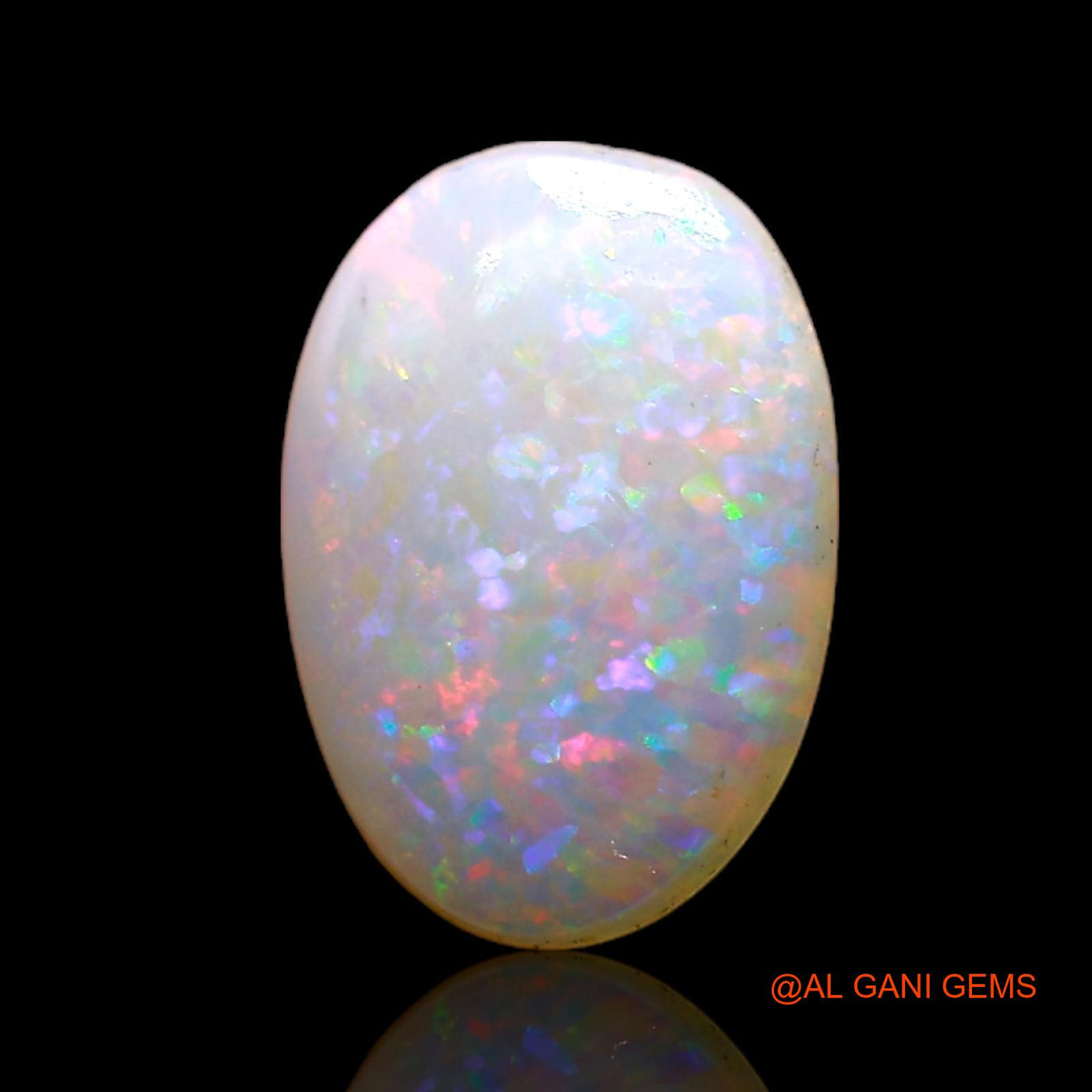 1.00 Cts Natural Australian Fire Opal Oval Cabochon Loose Gemstone For Jewelry 8x6x1 mm AC-794