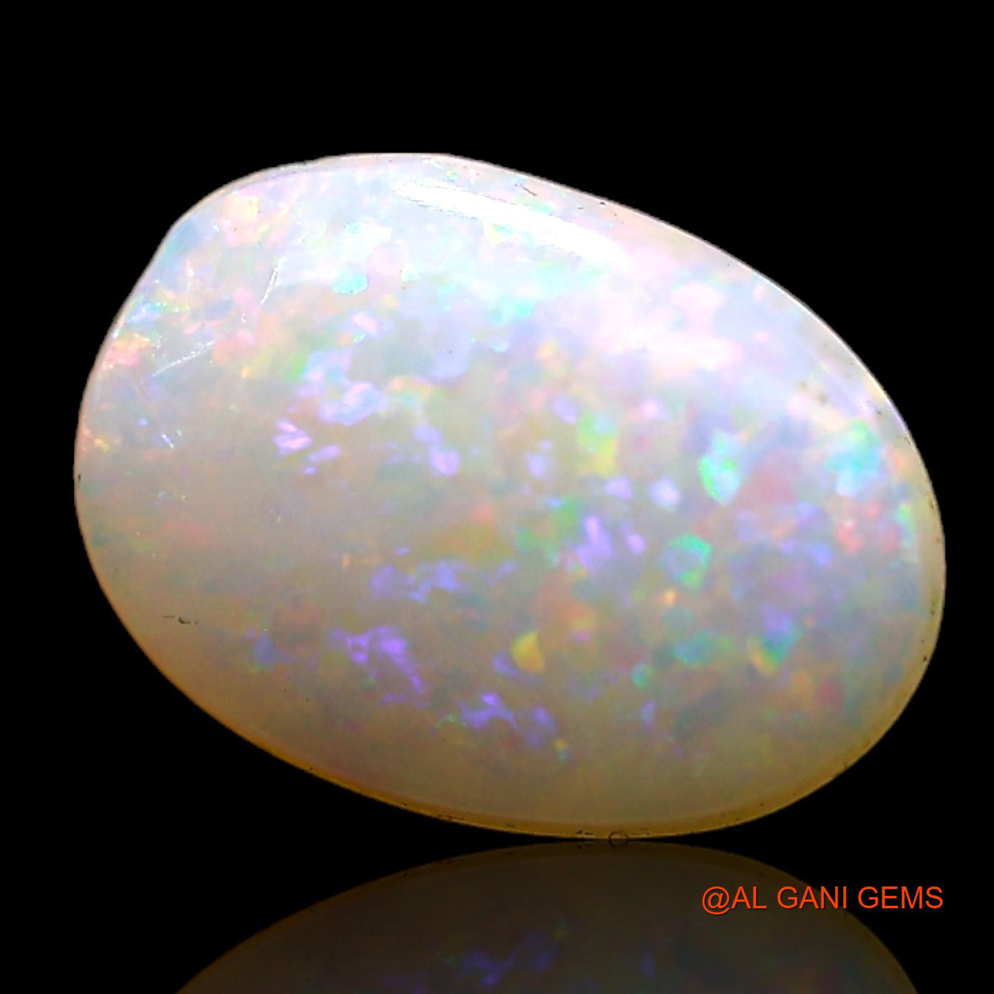 1.00 Cts Natural Australian Fire Opal Oval Cabochon Loose Gemstone For Jewelry 8x6x1 mm AC-794