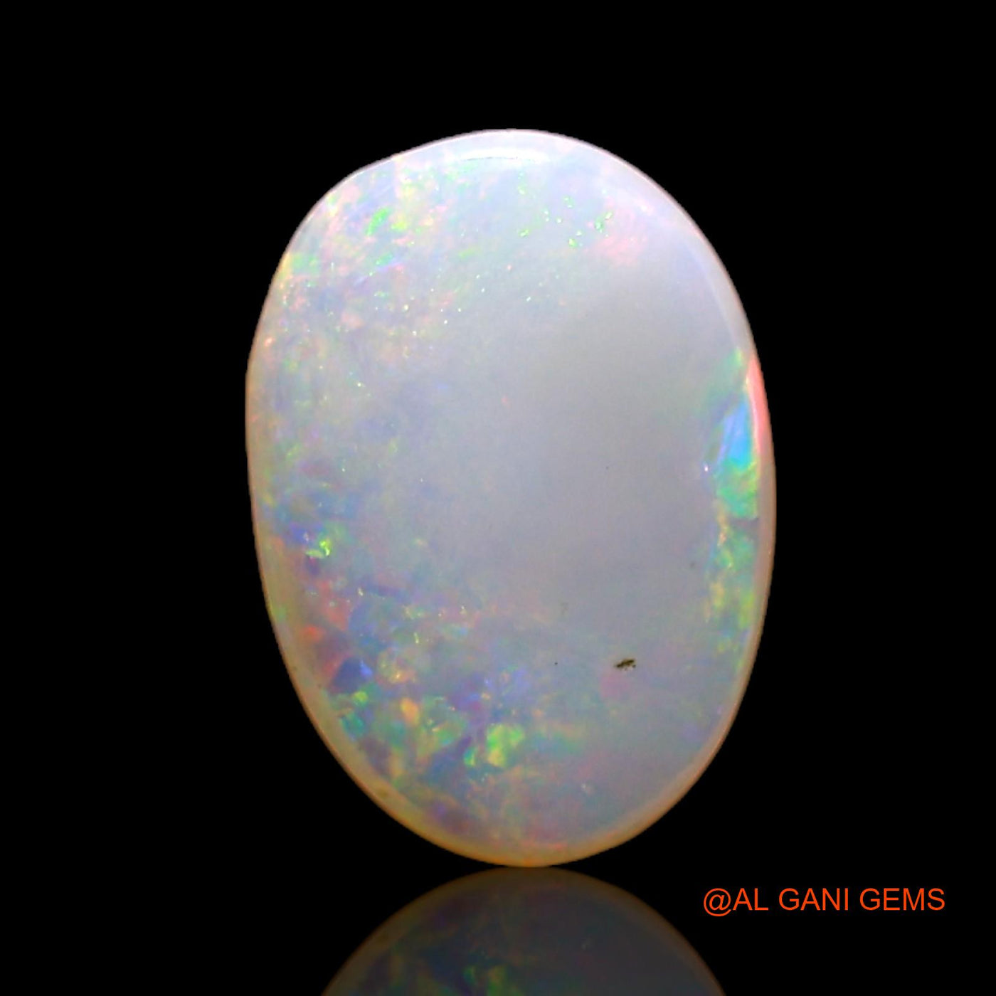 1.00 Cts Natural Australian Fire Opal Oval Cabochon Loose Gemstone For Jewelry 8x6x1 mm AC-794