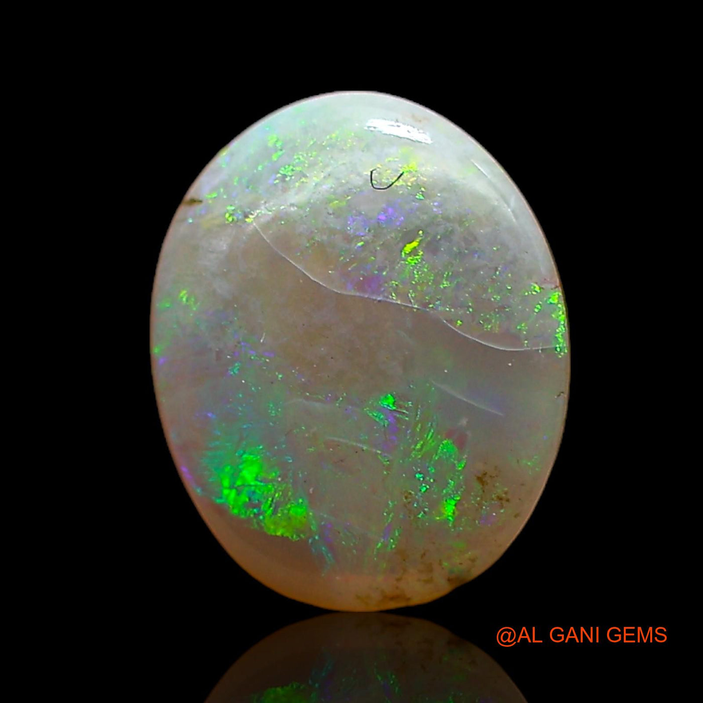 1.00 Cts Natural Australian Fire Opal Loose Gemstone Oval Cabochon 8x6x3 mm AC-795