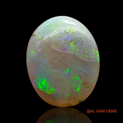 1.00 Cts Natural Australian Fire Opal Loose Gemstone Oval Cabochon 8x6x3 mm AC-795