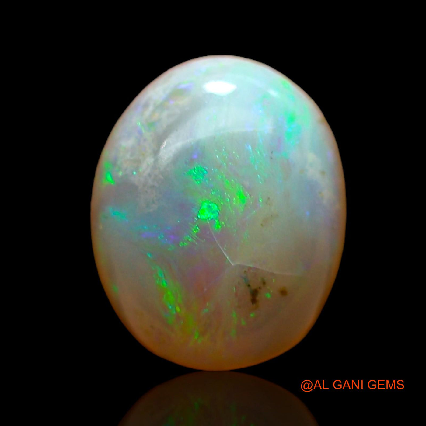 1.00 Cts Natural Australian Fire Opal Loose Gemstone Oval Cabochon 8x6x3 mm AC-795