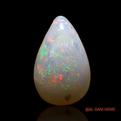 1.00 Cts Natural Australian Fire Opal Loose Gemstone Pear Cabochon 9x5x2 mm AC-796