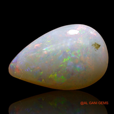 1.00 Cts Natural Australian Fire Opal Loose Gemstone Pear Cabochon 9x5x2 mm AC-796
