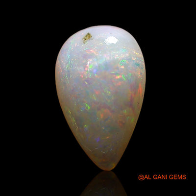 1.00 Cts Natural Australian Fire Opal Loose Gemstone Pear Cabochon 9x5x2 mm AC-796