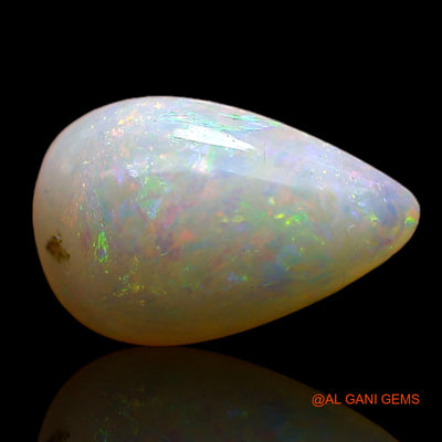 1.00 Cts Natural Australian Fire Opal Loose Gemstone Pear Cabochon 9x5x2 mm AC-796