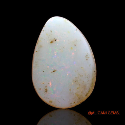 1.00 Cts Natural Australian Fire Opal Loose Gemstone Pear Cabochon 8x6x2 mm AC-799