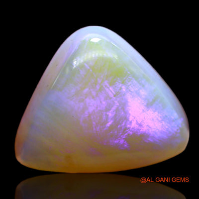Natural Untreated Fire Opal Loose Gemstone Trillion Cabochon From Australia 8.00 Cts 14x14x7 mm AC-79