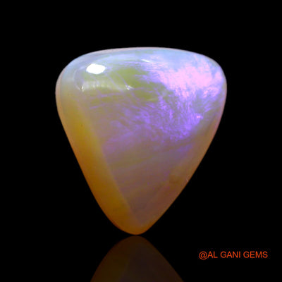 Natural Untreated Fire Opal Loose Gemstone Trillion Cabochon From Australia 8.00 Cts 14x14x7 mm AC-79