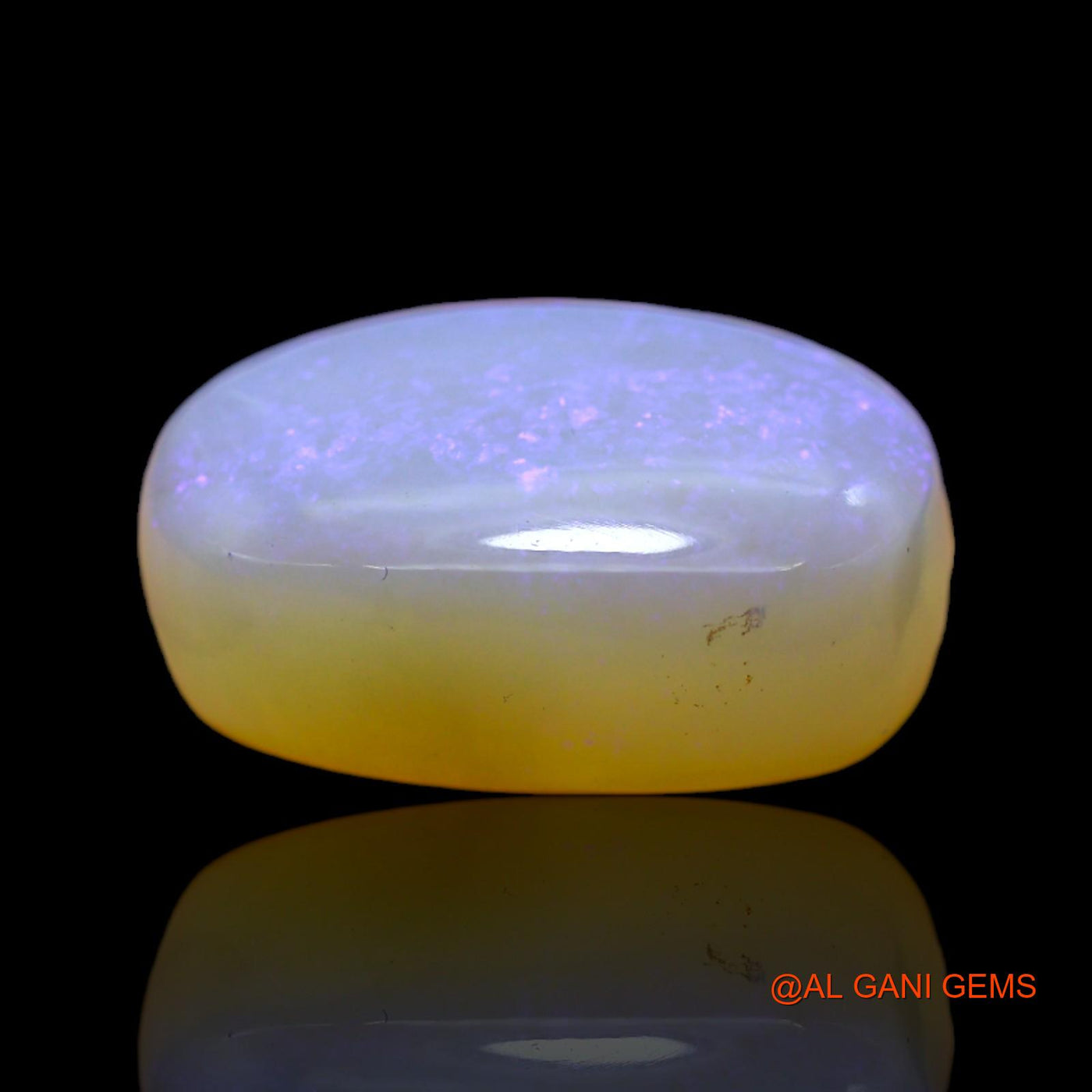 Natural Untreated Fire Opal Loose Gemstone Oval Cabochon From Australia 16.00 Cts 19x12x9 mm AC-7