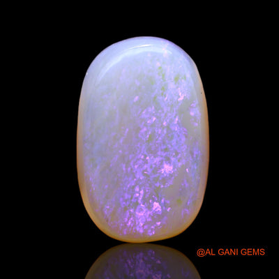 Natural Untreated Fire Opal Loose Gemstone Oval Cabochon From Australia 16.00 Cts 19x12x9 mm AC-7