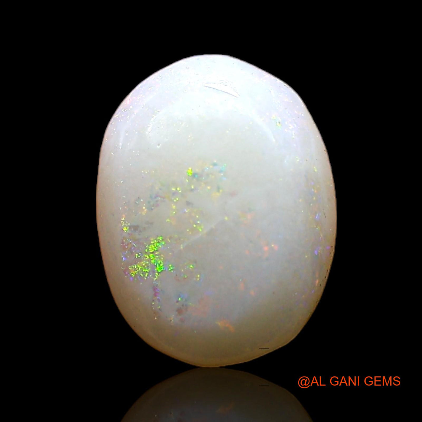 Natural Untreated Fire Opal Loose Gemstone Oval Cabochon From Australia 1.00 Cts 8x6x2 mm AC-800