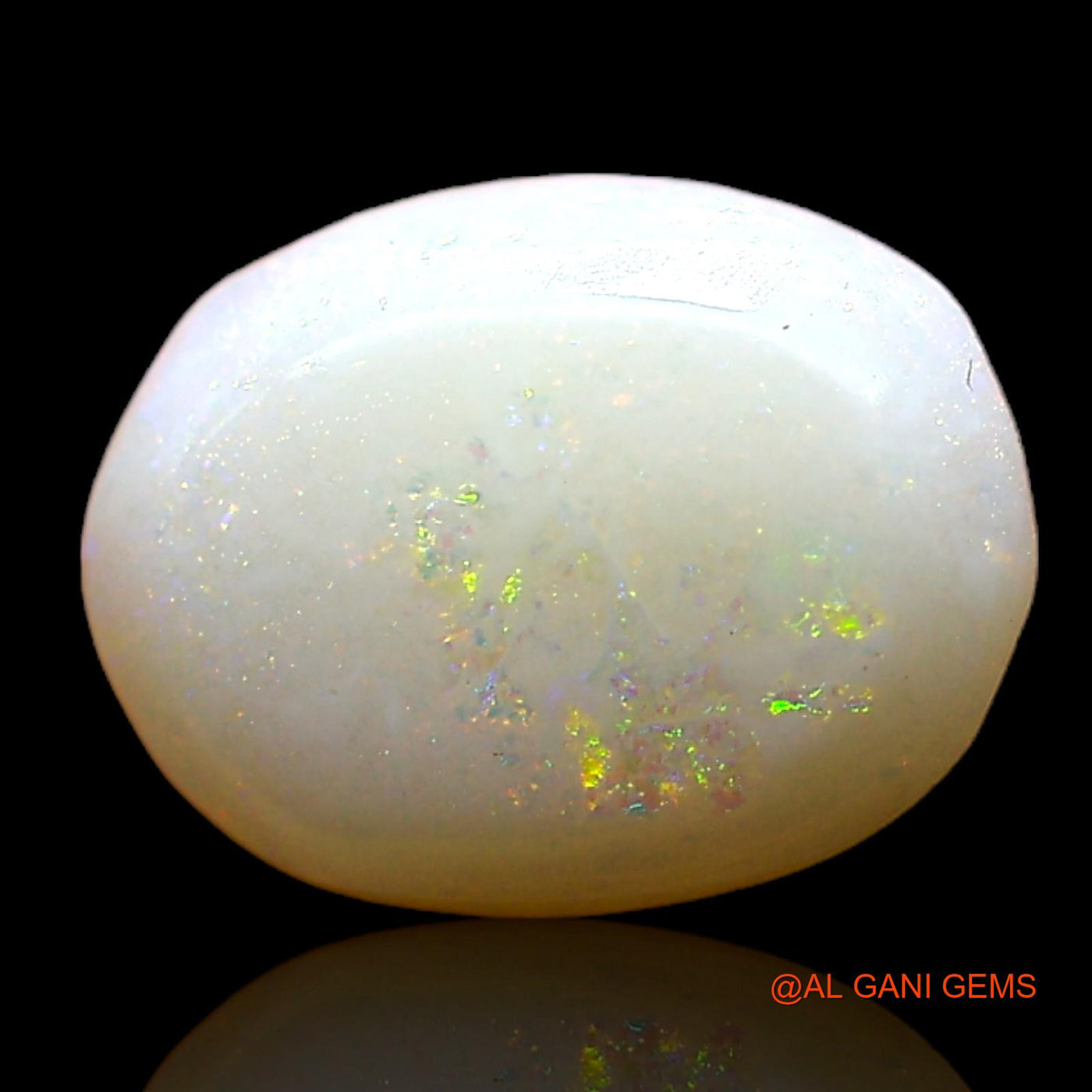 Natural Untreated Fire Opal Loose Gemstone Oval Cabochon From Australia 1.00 Cts 8x6x2 mm AC-800
