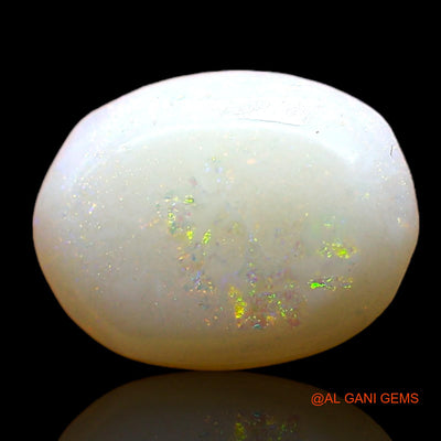Natural Untreated Fire Opal Loose Gemstone Oval Cabochon From Australia 1.00 Cts 8x6x2 mm AC-800