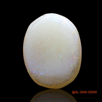 Natural Untreated Fire Opal Loose Gemstone Oval Cabochon From Australia 1.00 Cts 8x6x2 mm AC-800