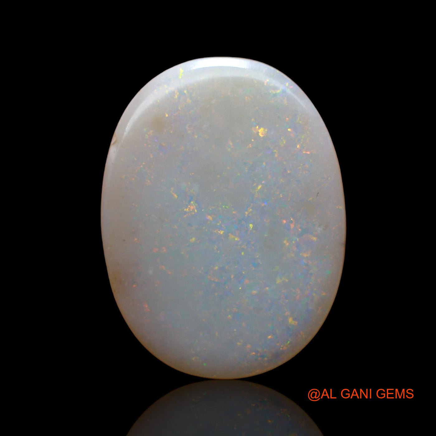 12.00 Cts Natural Australian Fire Opal Loose Gemstone Oval Cabochon 26x20x3 mm AC-801