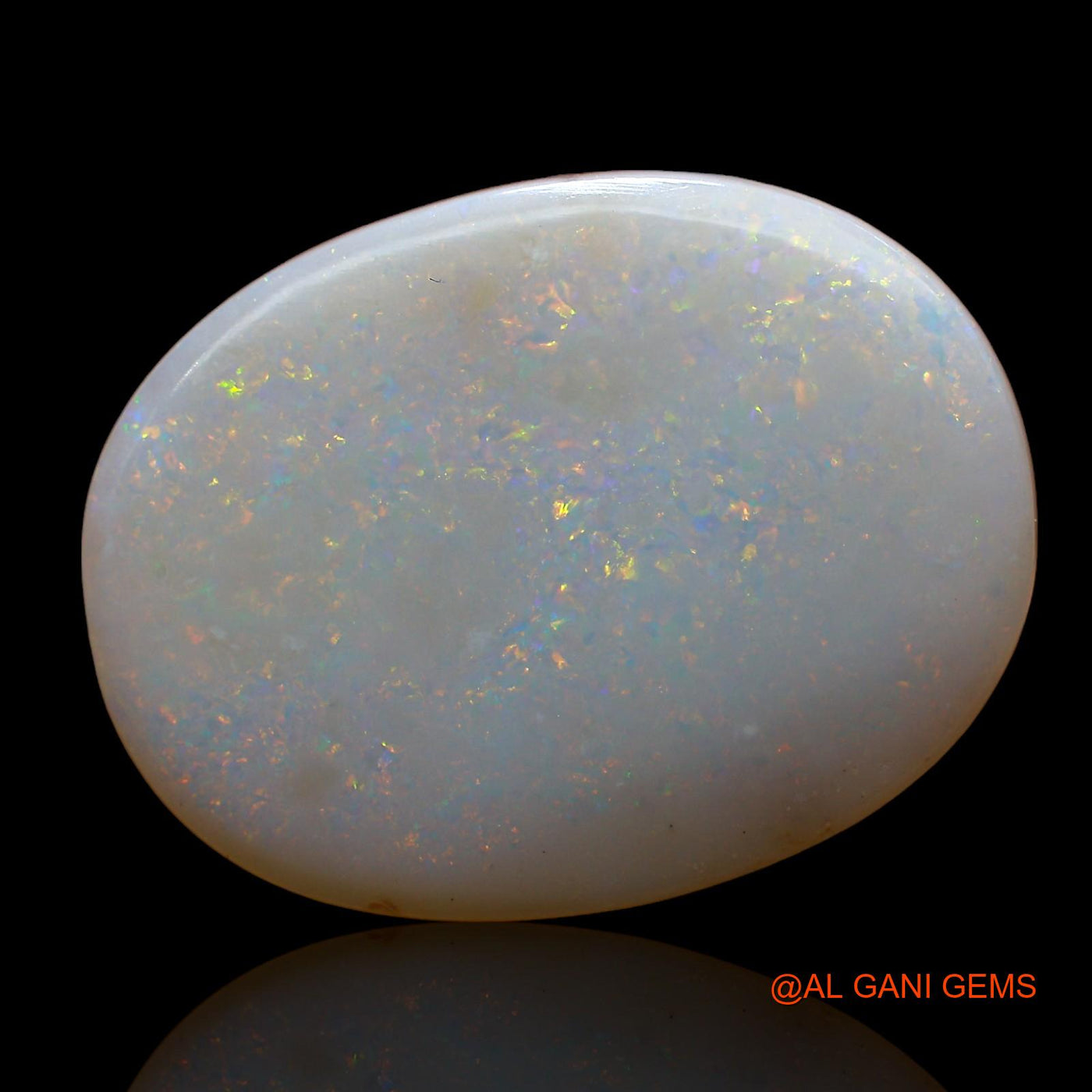 12.00 Cts Natural Australian Fire Opal Loose Gemstone Oval Cabochon 26x20x3 mm AC-801