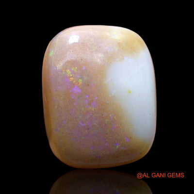 Natural Fire Opal Gemstone 19.00 Cts Loose Oval Cabochon From Australia 20x16x8 mm AC-803