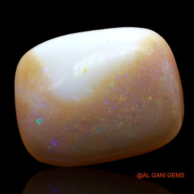 Natural Fire Opal Gemstone 19.00 Cts Loose Oval Cabochon From Australia 20x16x8 mm AC-803