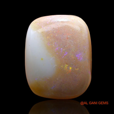 Natural Fire Opal Gemstone 19.00 Cts Loose Oval Cabochon From Australia 20x16x8 mm AC-803