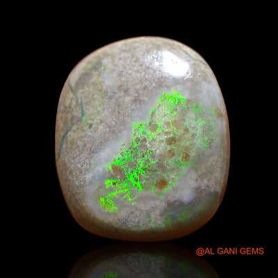 14.00 Cts Unheated Australian Fire Opal Loose Gemstone Oval Cabochon Natural 20x17x6 mm AC-804