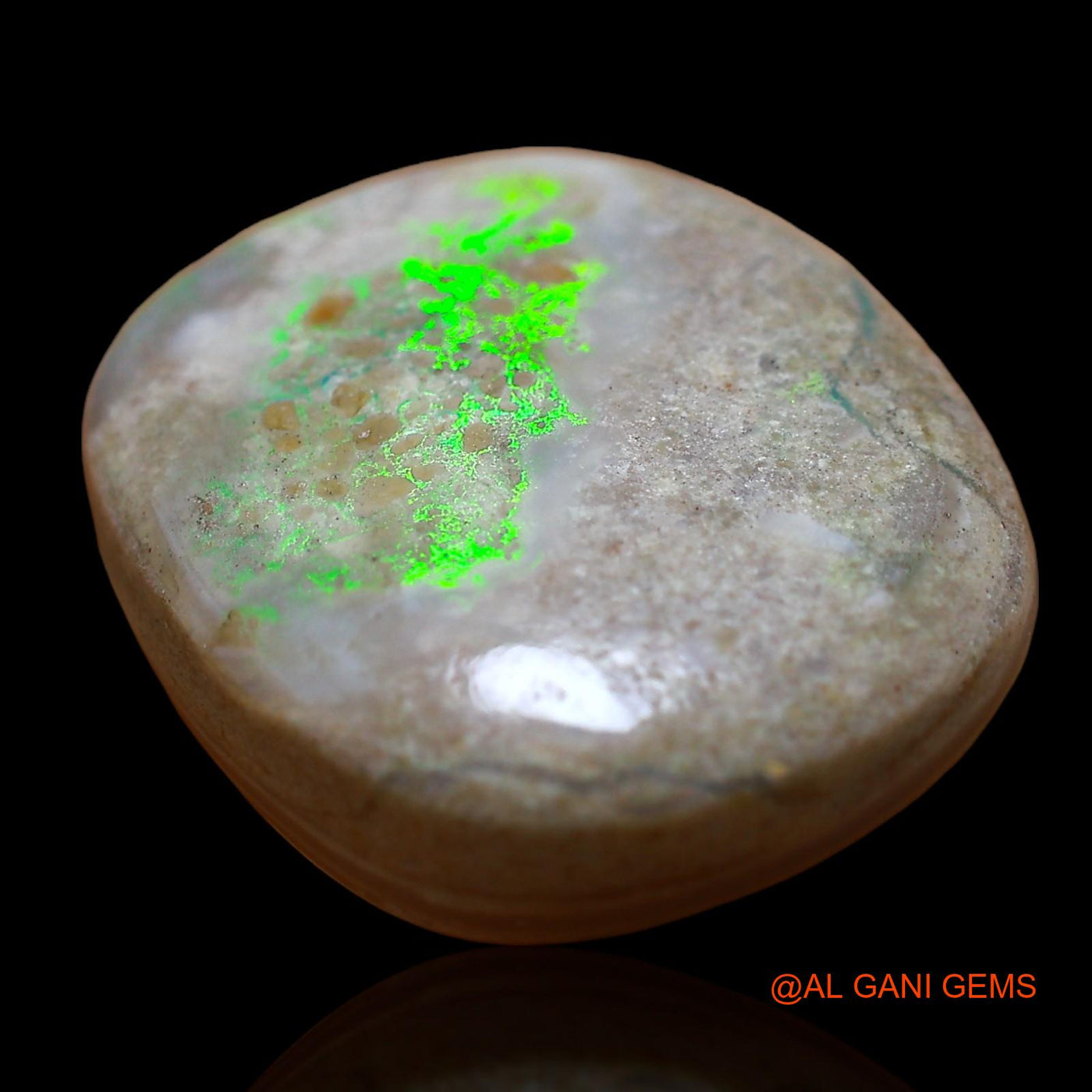 14.00 Cts Unheated Australian Fire Opal Loose Gemstone Oval Cabochon Natural 20x17x6 mm AC-804