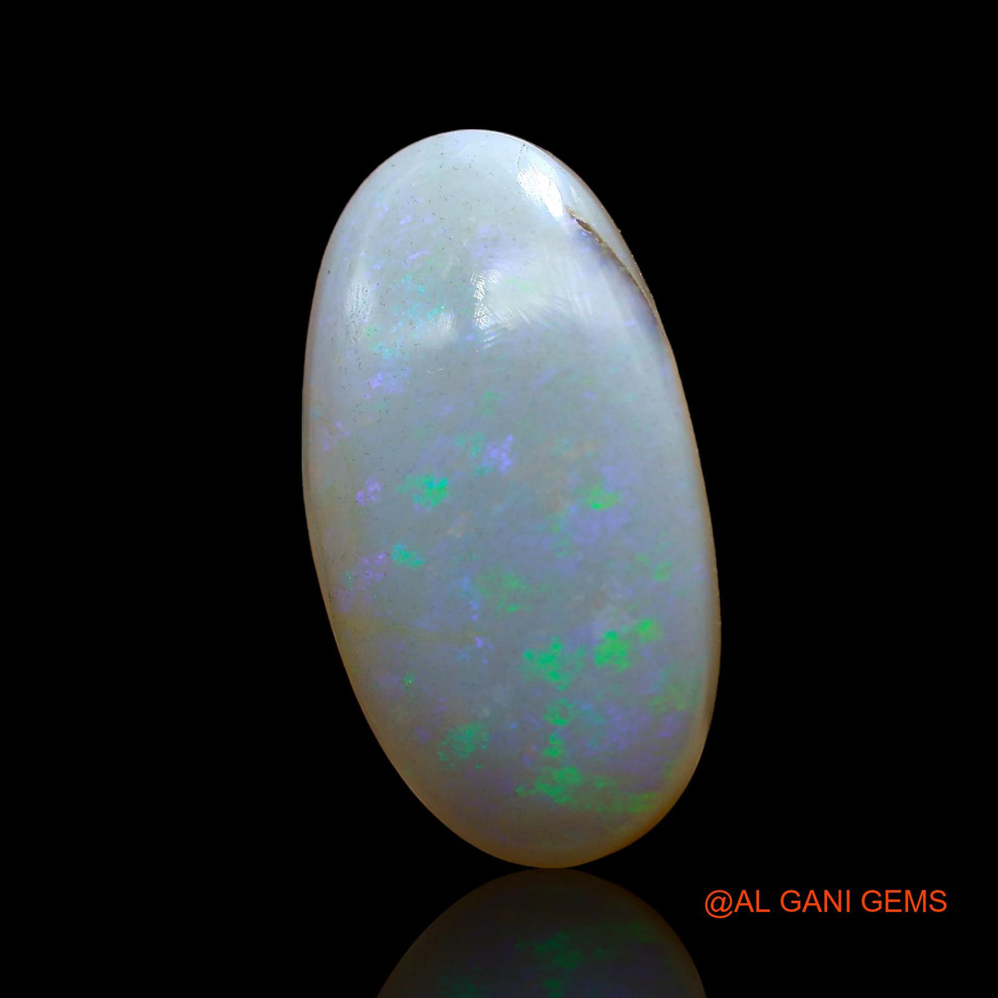 Natural Fire Opal Gemstone 12.00 Cts Loose Oval Cabochon From Australia 25x13x5 mm AC-805