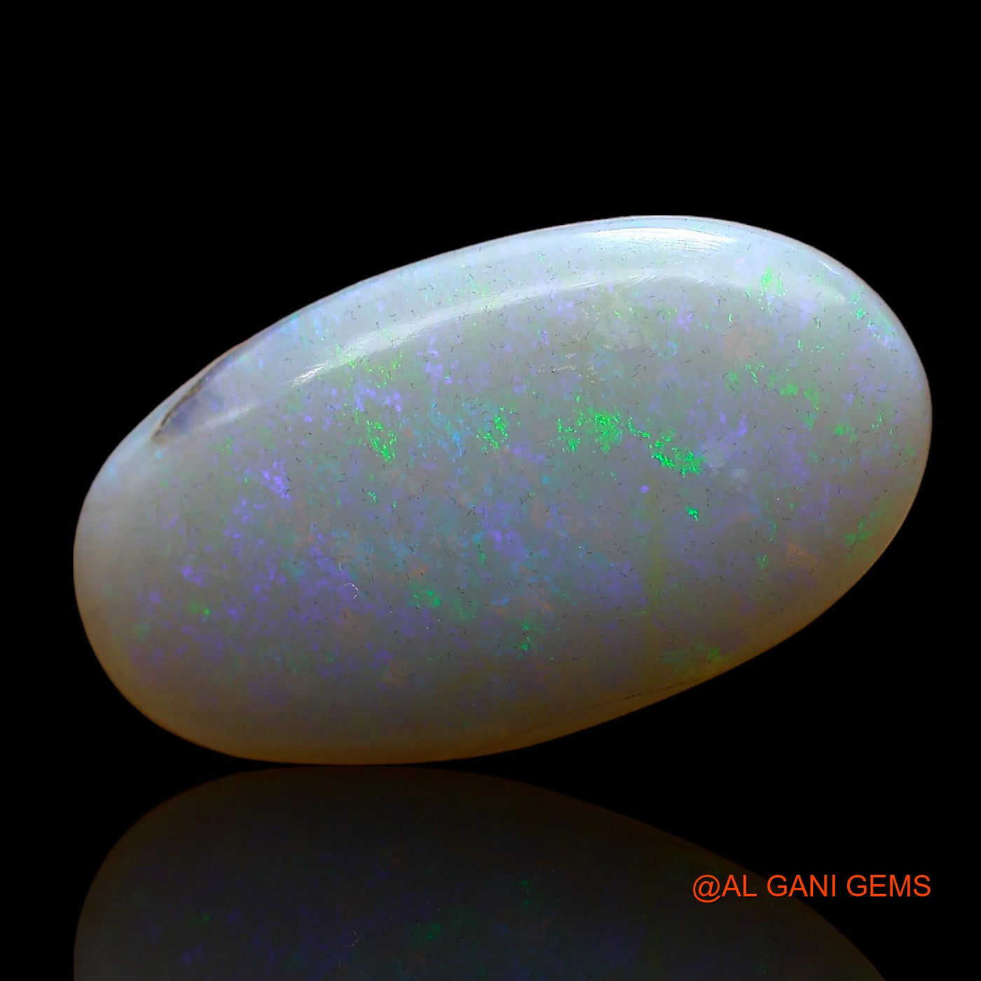 Natural Fire Opal Gemstone 12.00 Cts Loose Oval Cabochon From Australia 25x13x5 mm AC-805