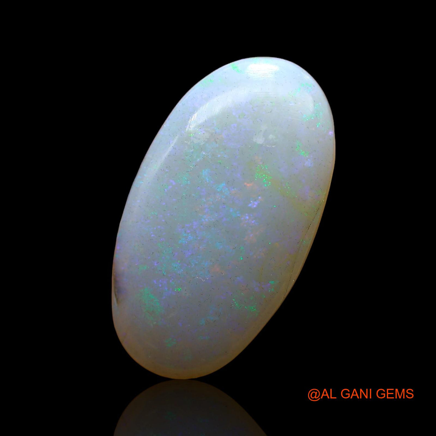 Natural Fire Opal Gemstone 12.00 Cts Loose Oval Cabochon From Australia 25x13x5 mm AC-805