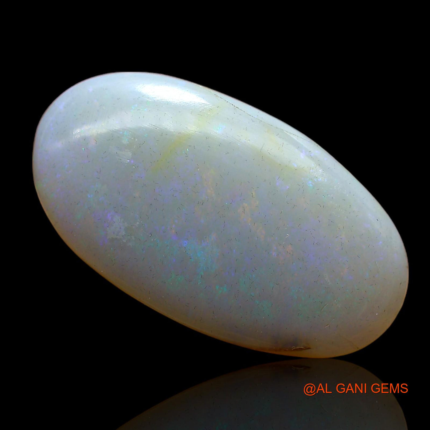 Natural Fire Opal Gemstone 12.00 Cts Loose Oval Cabochon From Australia 25x13x5 mm AC-805