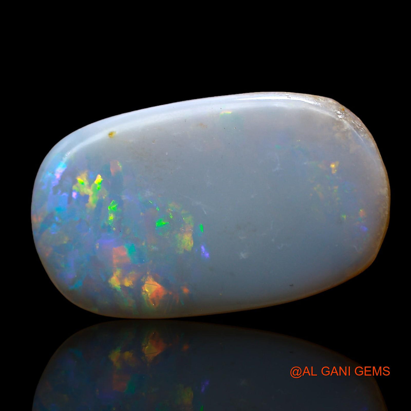8.00 Cts Unheated Australian Fire Opal Loose Gemstone Oval Cabochon Natural 22x13x3 mm AC-807