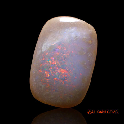 Natural Untreated Fire Opal Loose Gemstone Oval Cabochon From Australia 11.00 Cts 21x14x5 mm AC-809