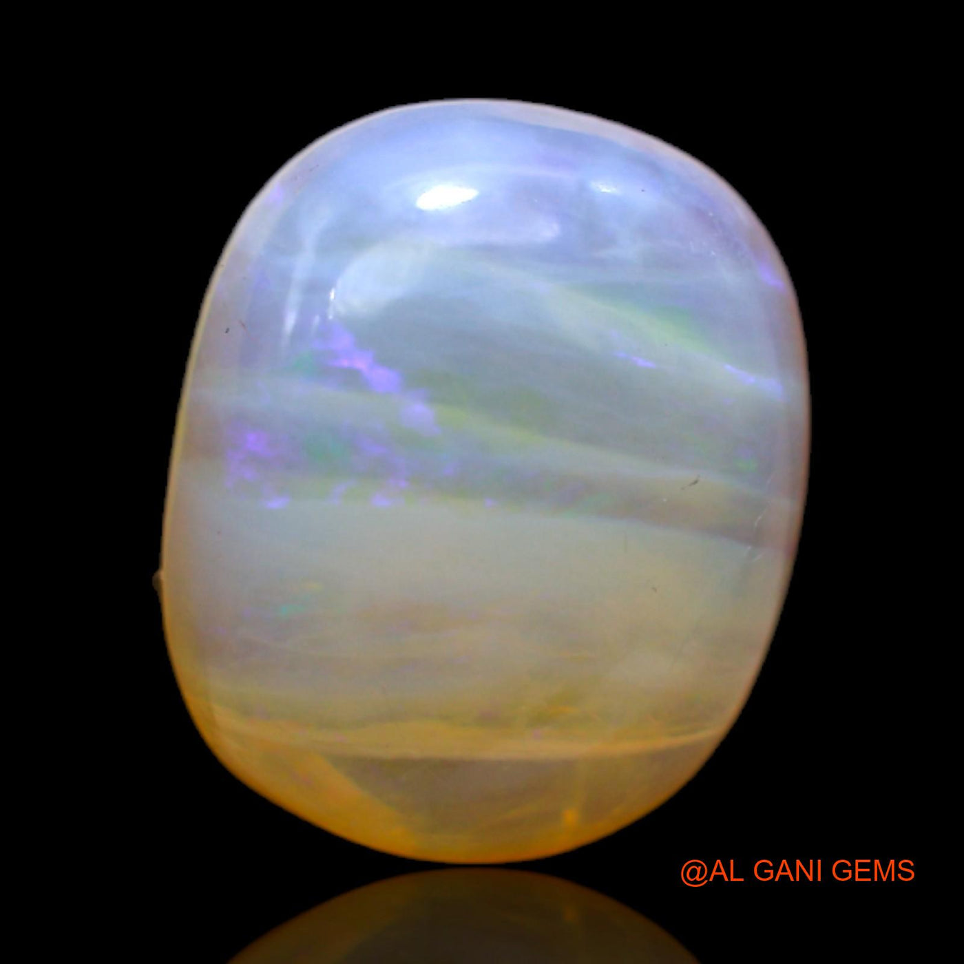 8.00 Cts Natural Australian Fire Opal Loose Gemstone Oval Cabochon 15x12x6 mm AC-80