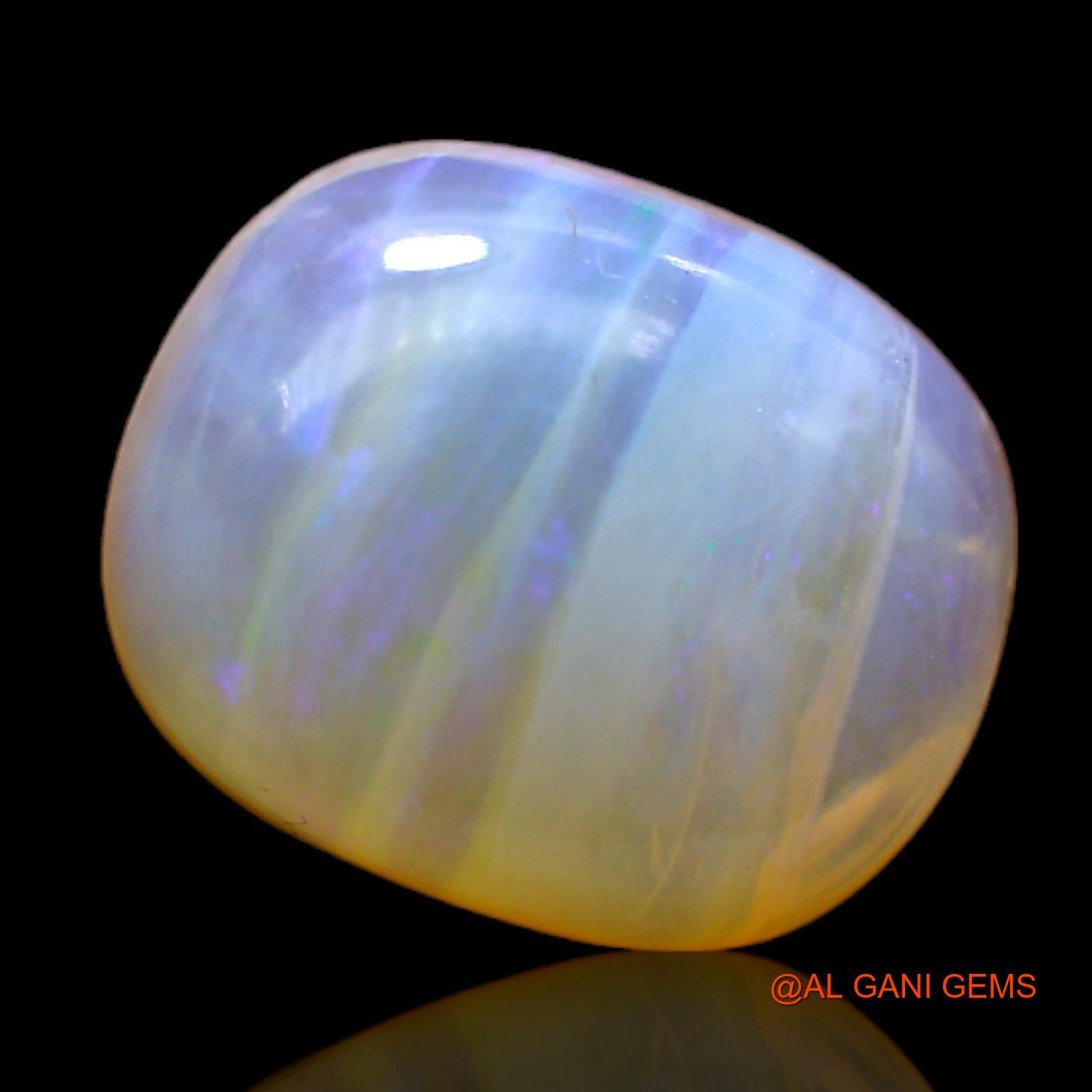 8.00 Cts Natural Australian Fire Opal Loose Gemstone Oval Cabochon 15x12x6 mm AC-80