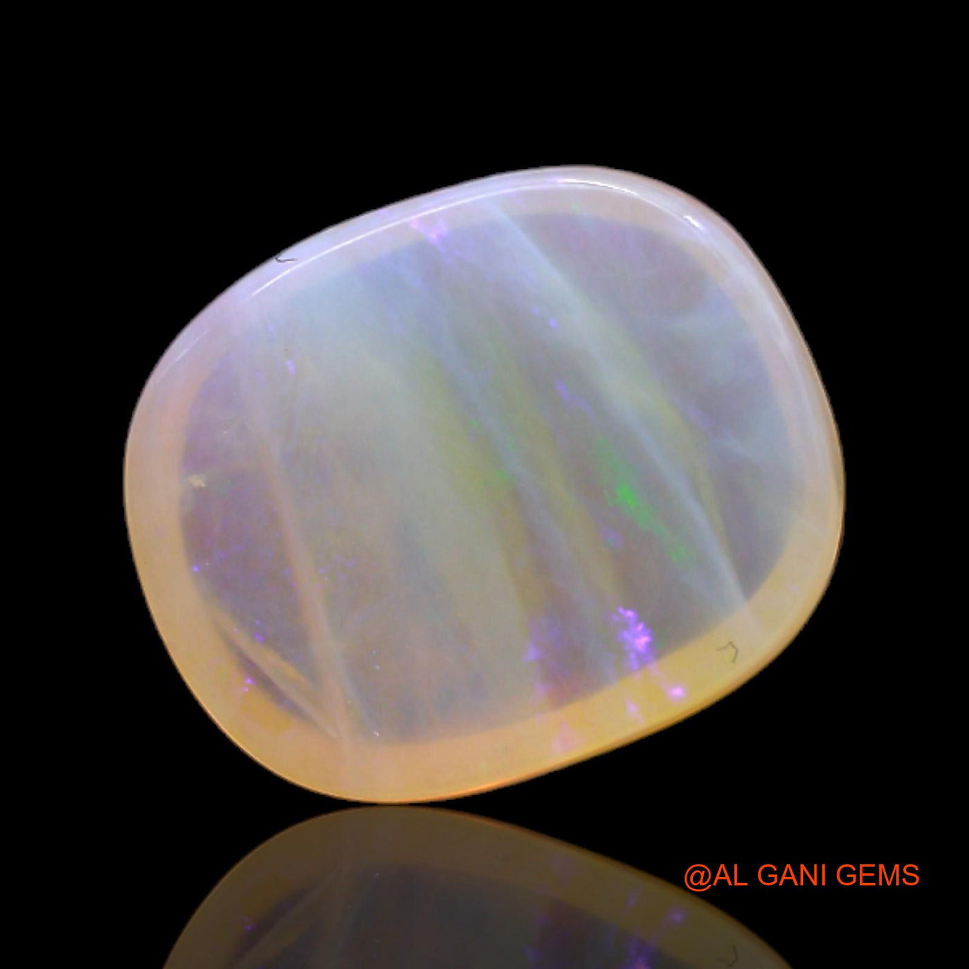 8.00 Cts Natural Australian Fire Opal Loose Gemstone Oval Cabochon 15x12x6 mm AC-80