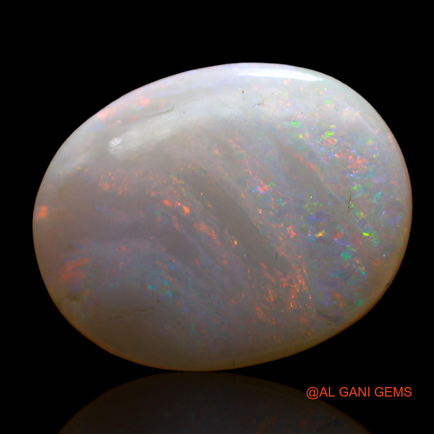 11.00 Cts Natural Australian Fire Opal Loose Gemstone Oval Cabochon 20x15x5 mm AC-811