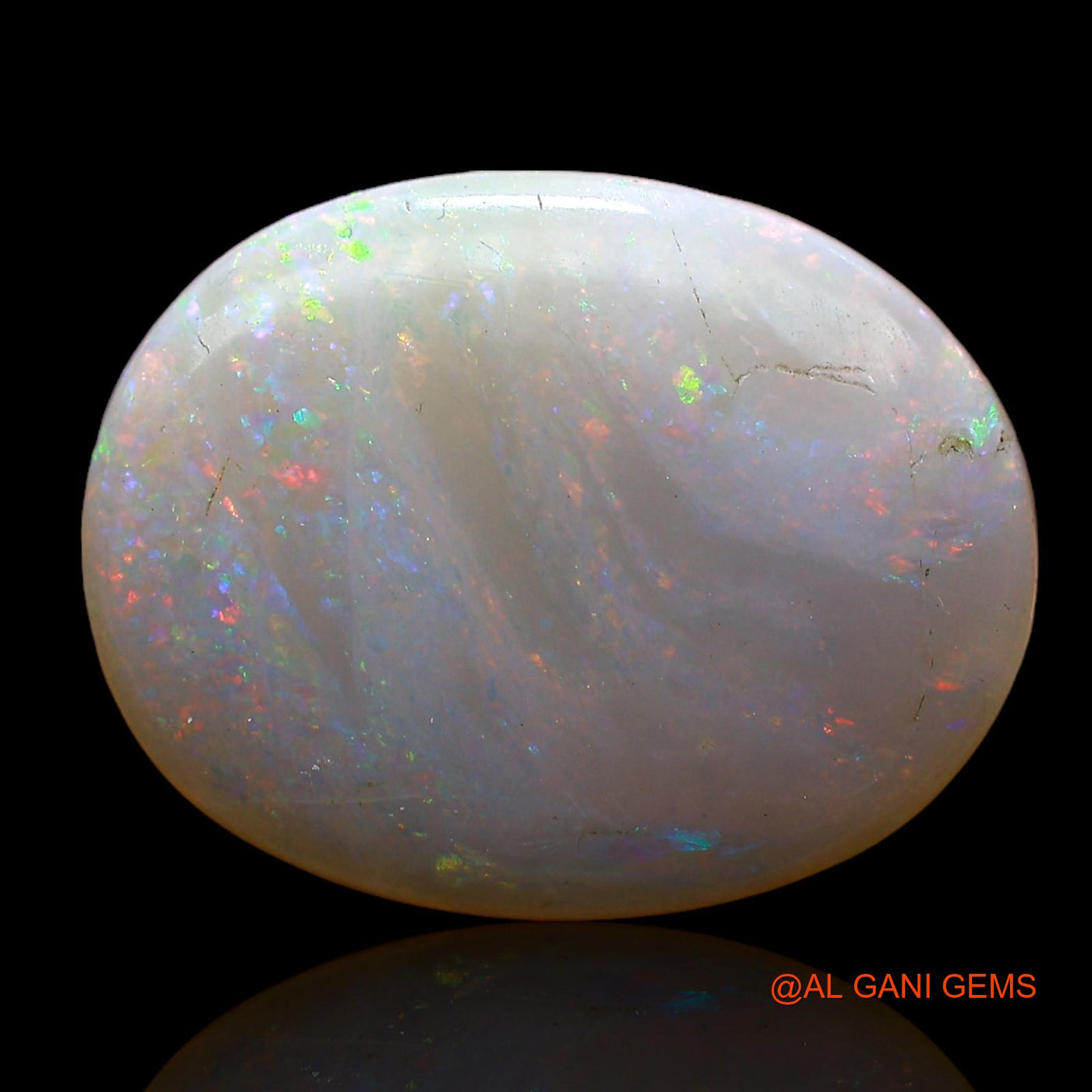 11.00 Cts Natural Australian Fire Opal Loose Gemstone Oval Cabochon 20x15x5 mm AC-811
