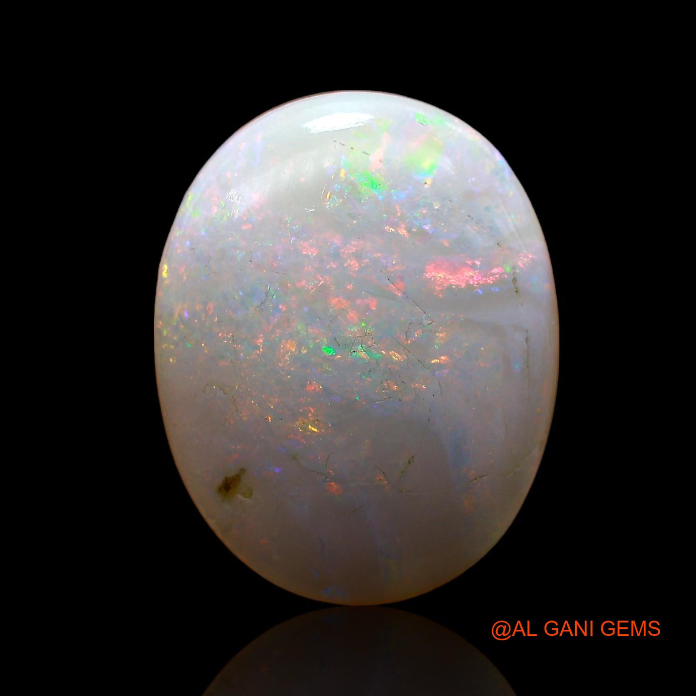 11.00 Cts Natural Australian Fire Opal Loose Gemstone Oval Cabochon 20x15x5 mm AC-811