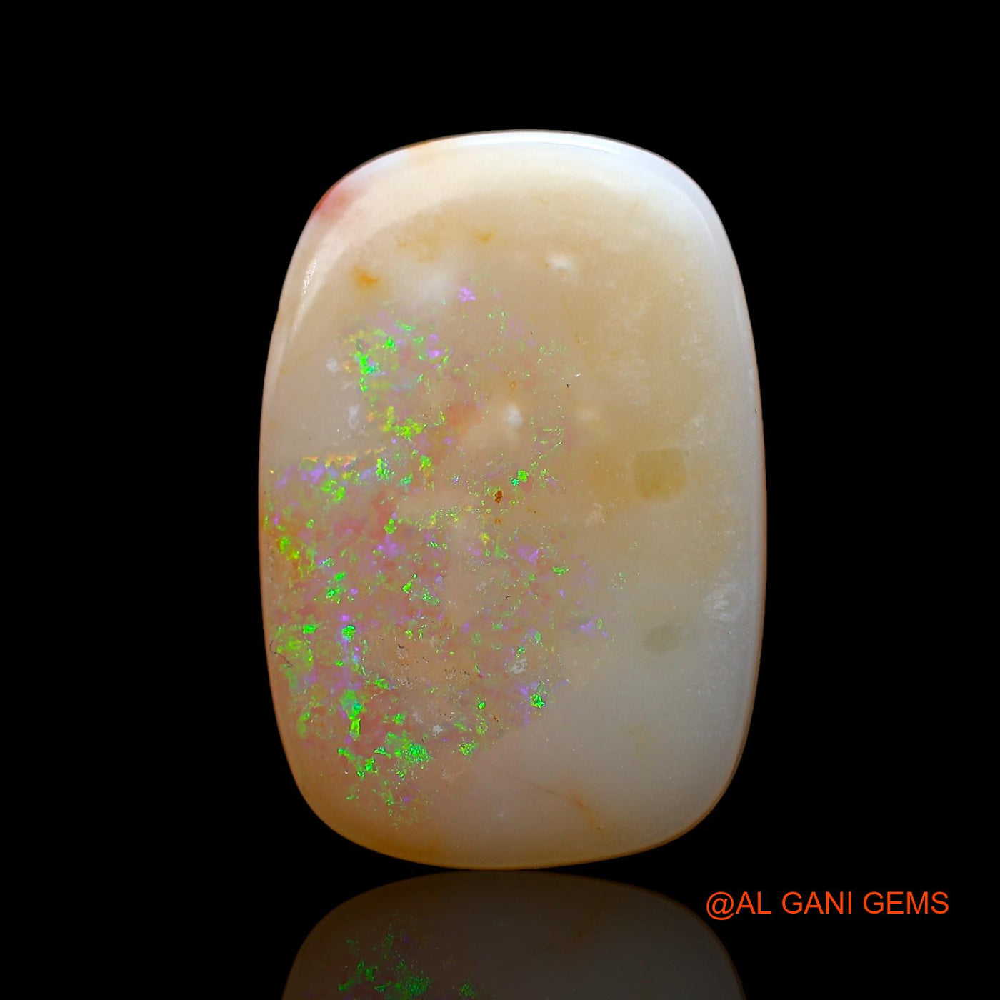 7.00 Cts Unheated Australian Fire Opal Loose Gemstone Oval Cabochon Natural 20x13x3 mm AC-812