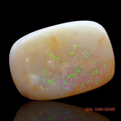 7.00 Cts Unheated Australian Fire Opal Loose Gemstone Oval Cabochon Natural 20x13x3 mm AC-812