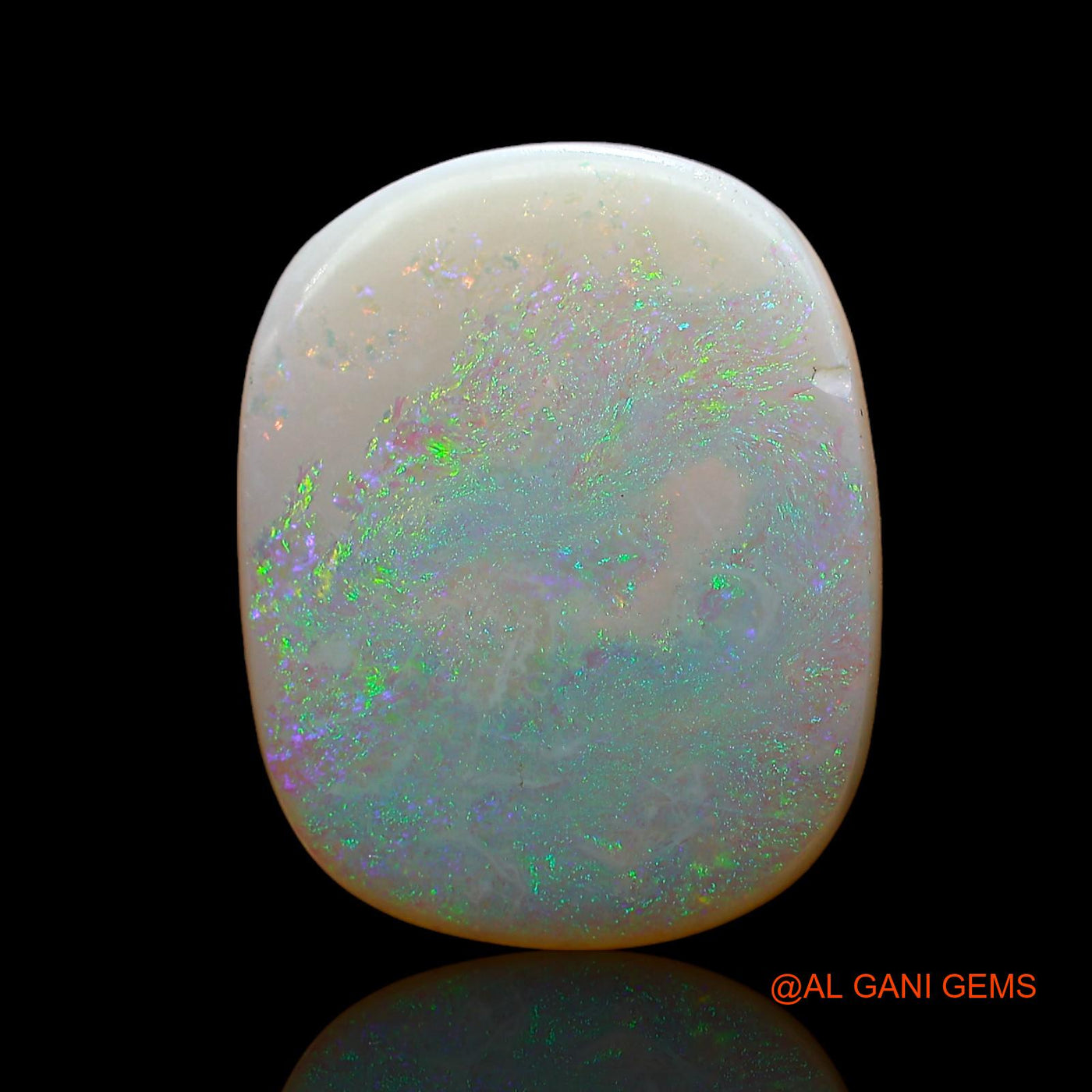 Natural Fire Opal Gemstone 8.00 Cts Loose Oval Cabochon From Australia 19x15x3 mm AC-814