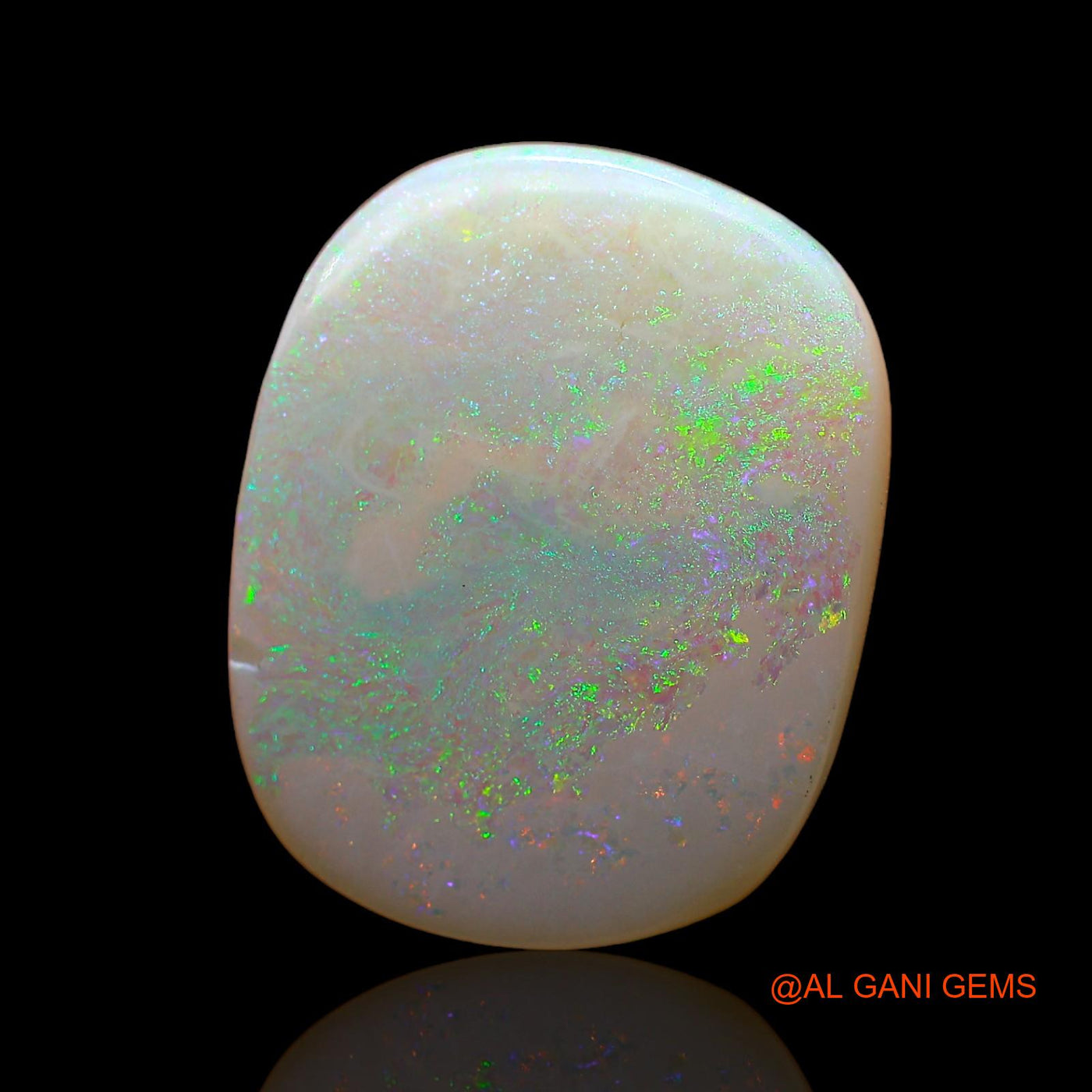 Natural Fire Opal Gemstone 8.00 Cts Loose Oval Cabochon From Australia 19x15x3 mm AC-814