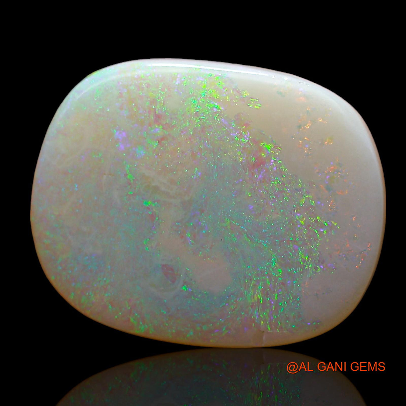 Natural Fire Opal Gemstone 8.00 Cts Loose Oval Cabochon From Australia 19x15x3 mm AC-814