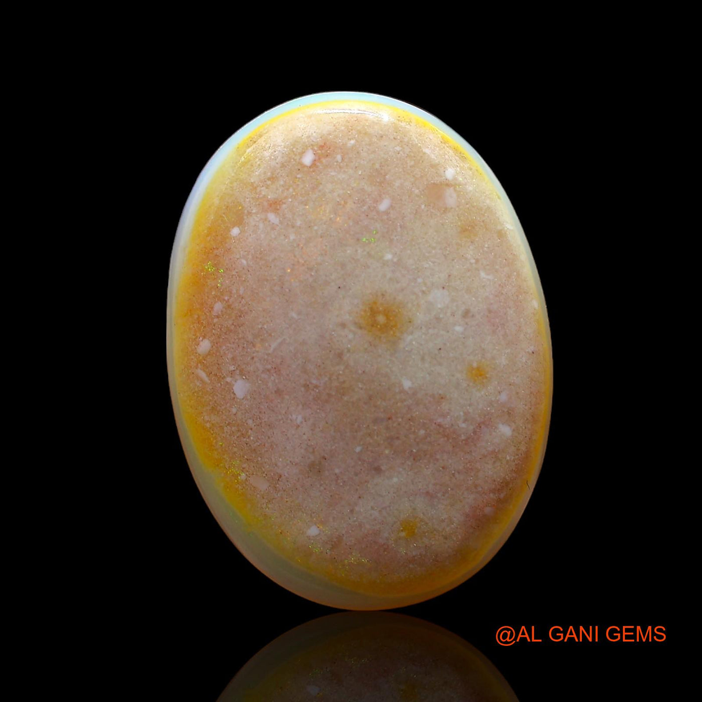 9.00 Cts Natural Australian Fire Opal Oval Cabochon Loose Gemstone For Jewelry 20x14x4 mm AC-816