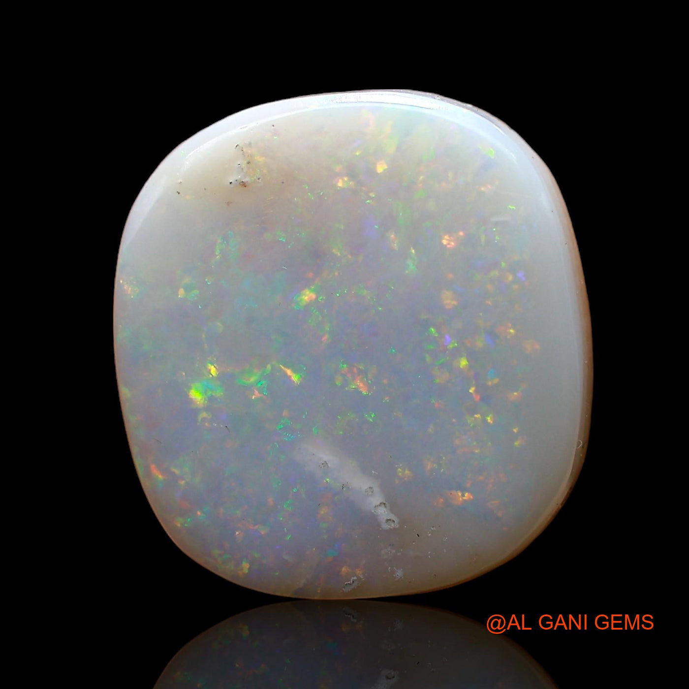 14.00 Cts Unheated Australian Fire Opal Loose Gemstone Oval Cabochon Natural 16x15x6 mm AC-817