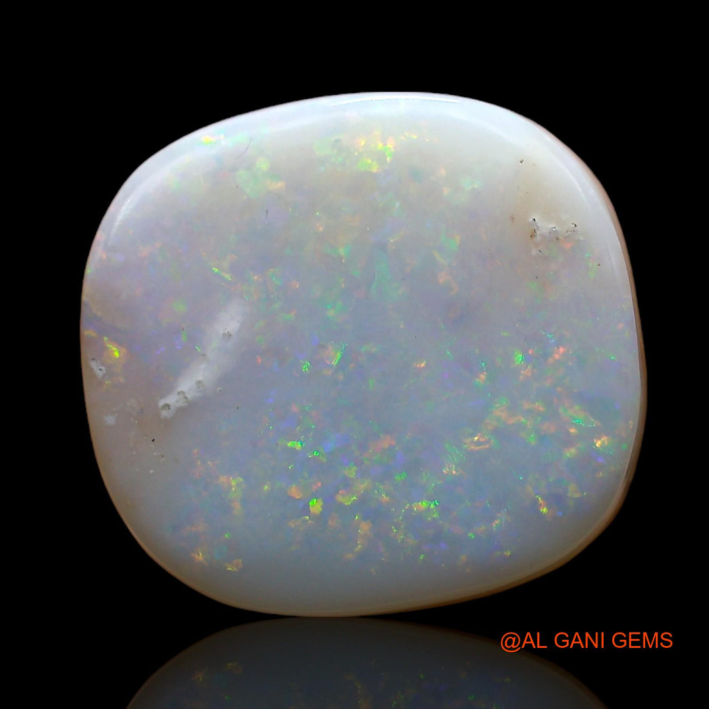 14.00 Cts Unheated Australian Fire Opal Loose Gemstone Oval Cabochon Natural 16x15x6 mm AC-817