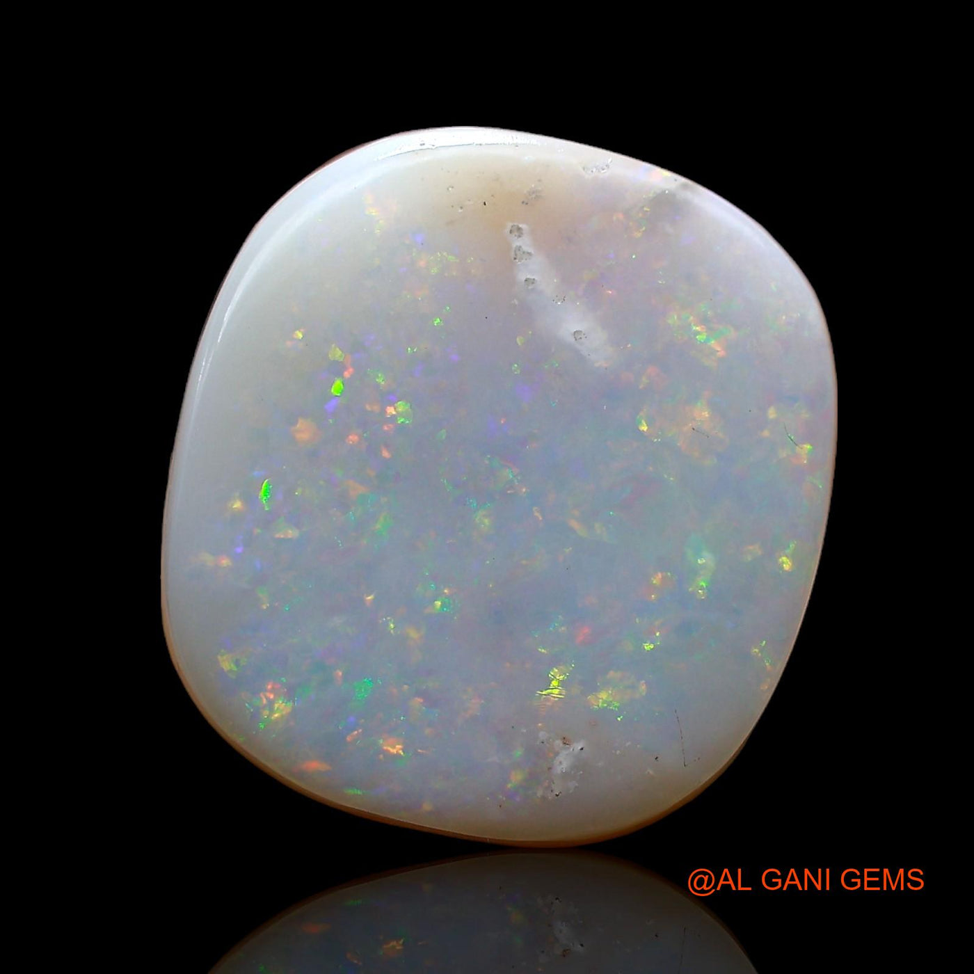14.00 Cts Unheated Australian Fire Opal Loose Gemstone Oval Cabochon Natural 16x15x6 mm AC-817