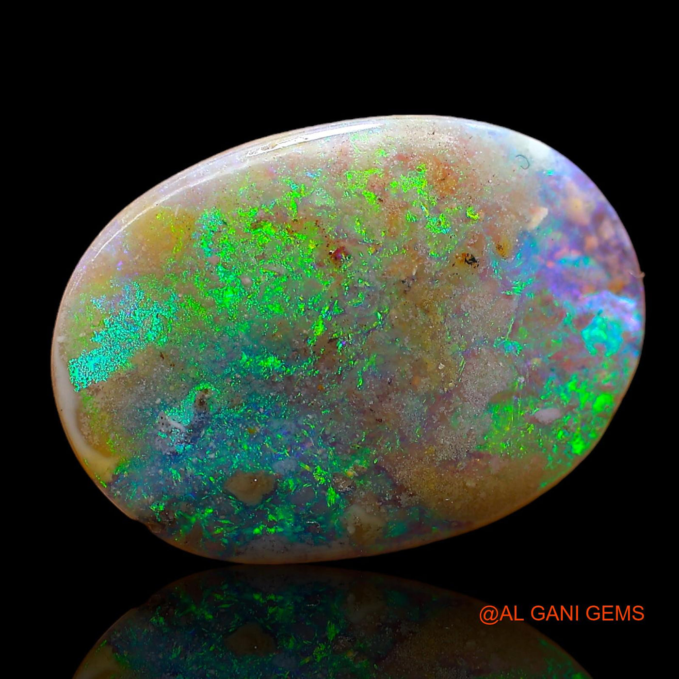 6.00 Cts Natural Australian Fire Opal Loose Gemstone Oval Cabochon 19x14x3 mm AC-819