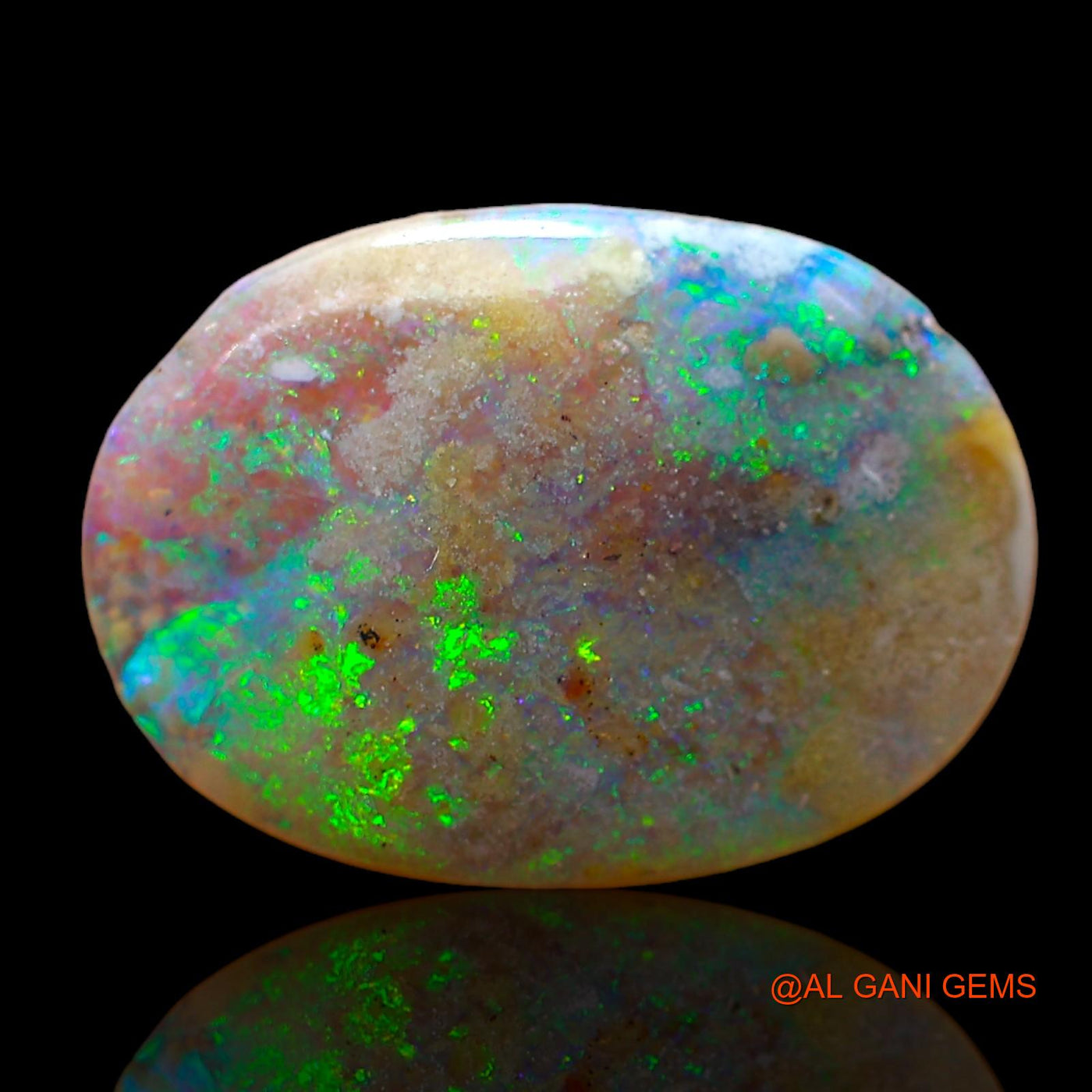 6.00 Cts Natural Australian Fire Opal Loose Gemstone Oval Cabochon 19x14x3 mm AC-819